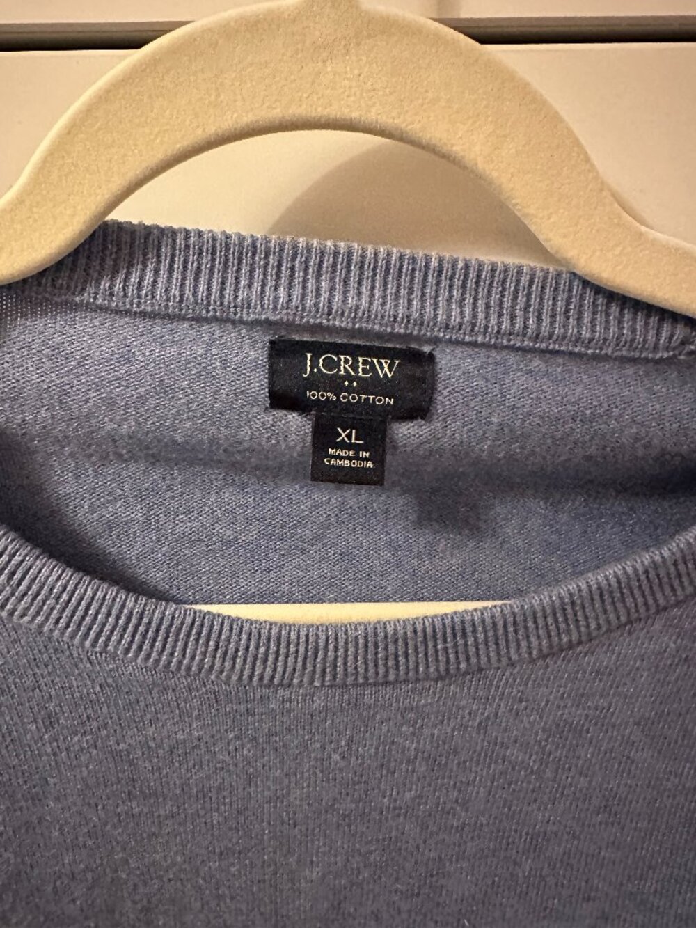 JCrew mens cotton sweater, XL